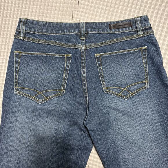 Christopher Blue Women’s Stretch Denim Straight Leg Jeans Sz 10 Gold Glitter - Picture 10 of 13